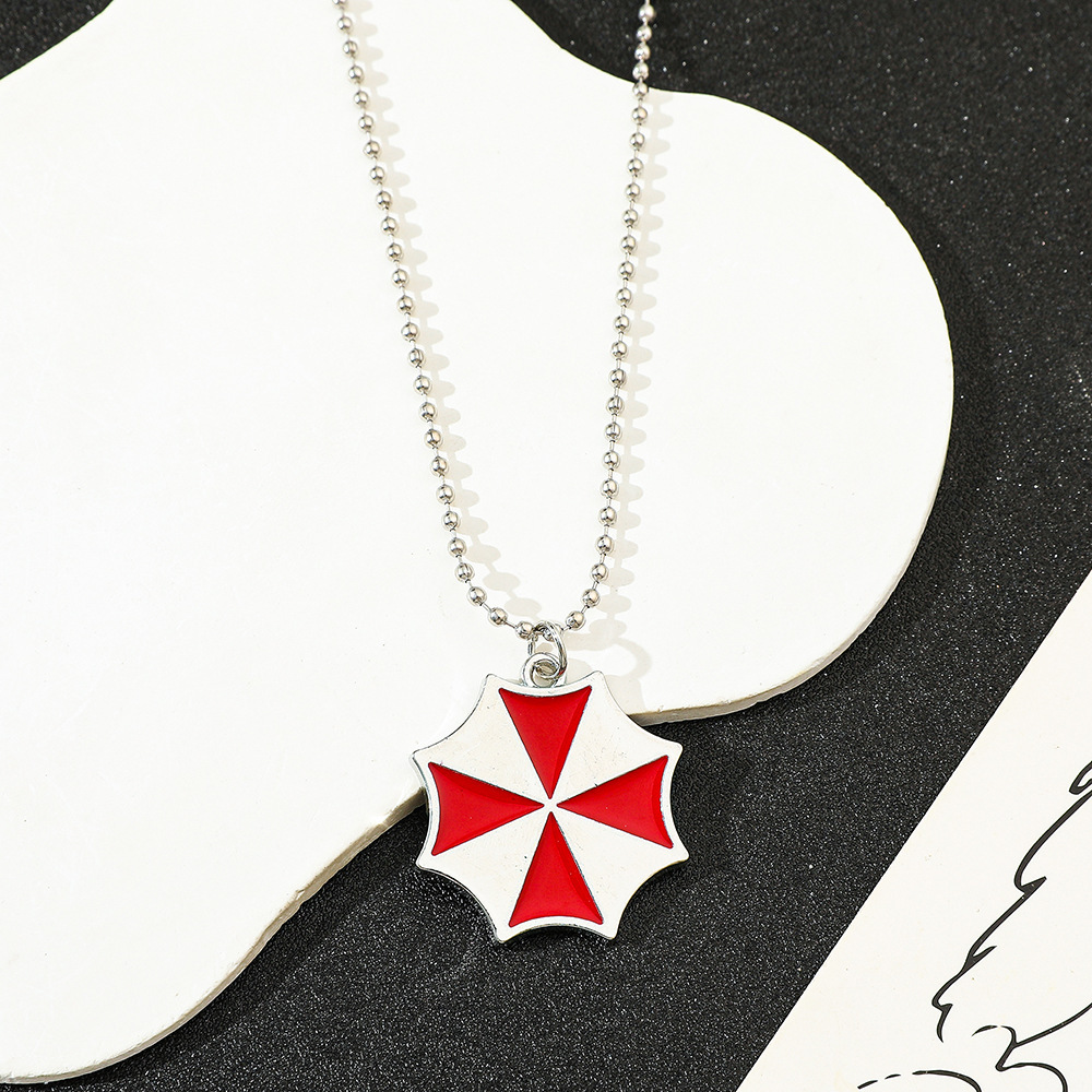 Vintage Fashion Jewelry Necklaces - Vintage Fashion Red Umbrella Pendant Necklace