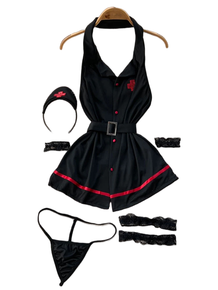 Usa Vintage Fashion - Erotic Fashion Sexy Halter Lingerie Dress