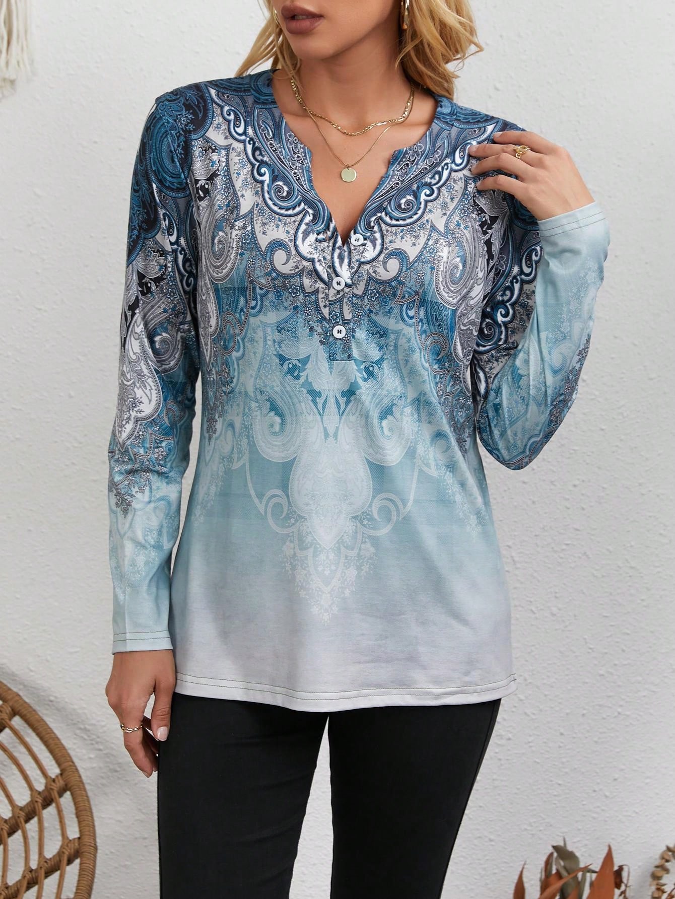 Women's Ethnic-Style Top: Vint - đánh giá và giá Usa Vintage Fashion