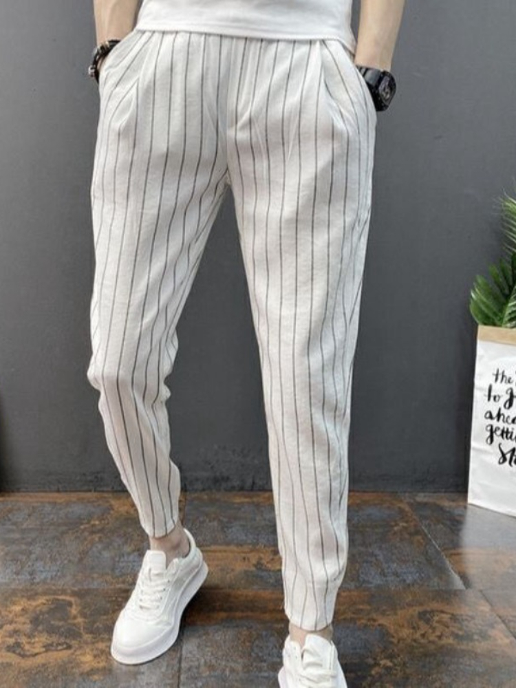 Slim Fit Striped Male Cropped  - đánh giá và giá Vintage Fashion For Sale