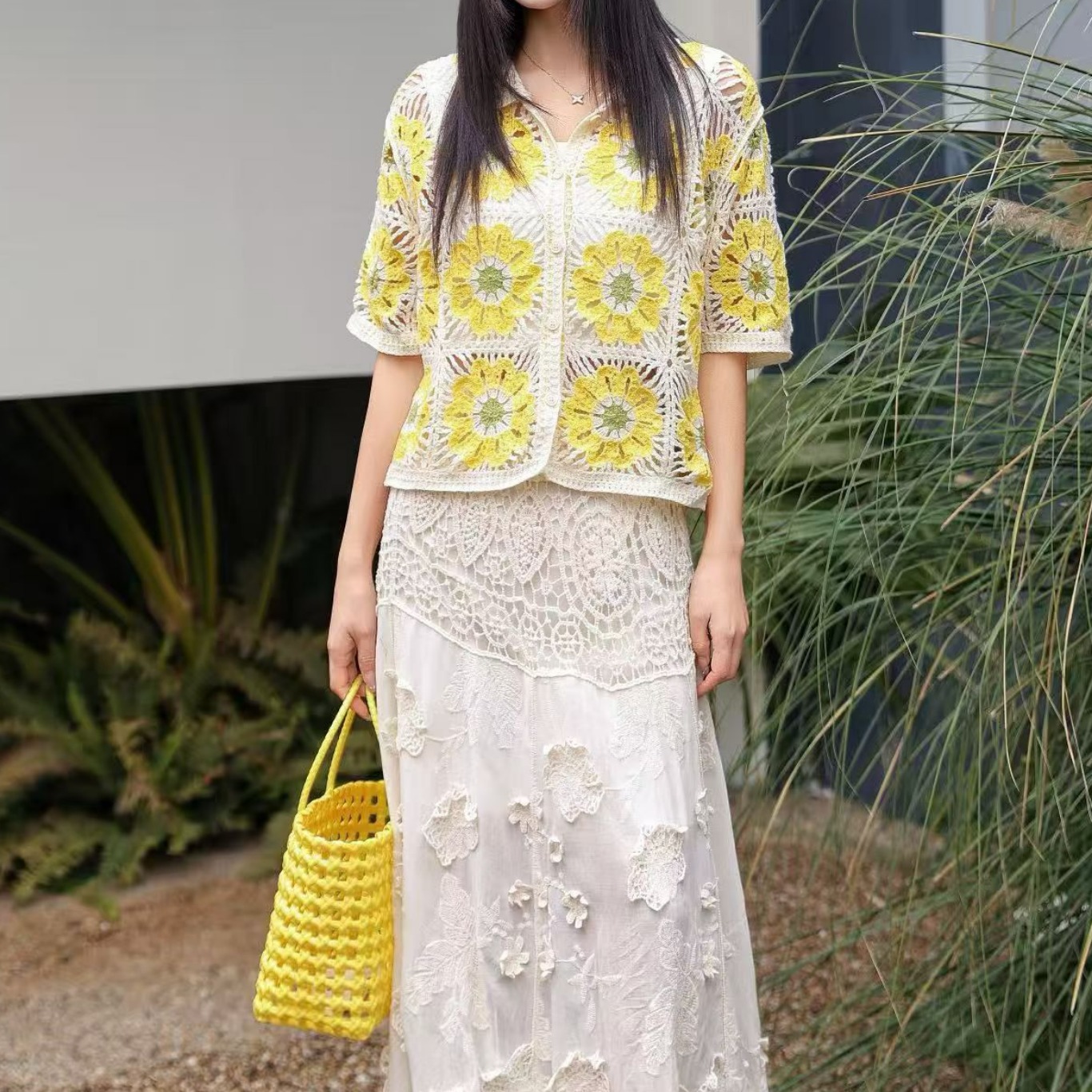 Granny Square Crochet Knit Pol - đánh giá và giá Crochet Top Boho