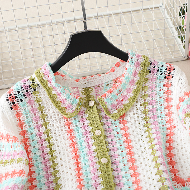 Button Up Crochet Shirt for Wo - đánh giá và giá Crochet Top Boho