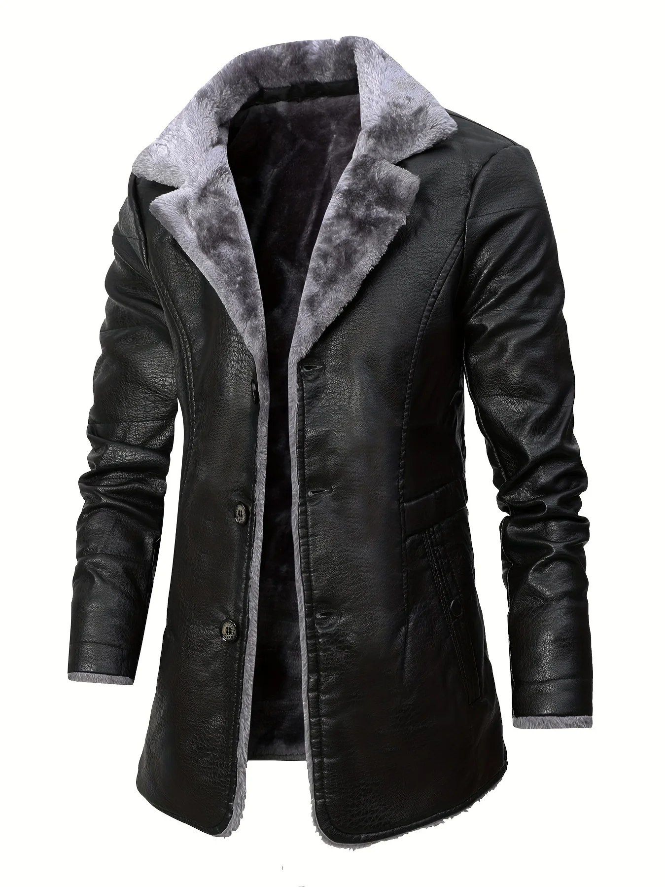 Men's Medium and Long PU Leath - đánh giá và giá Velvet Blazer Vintage