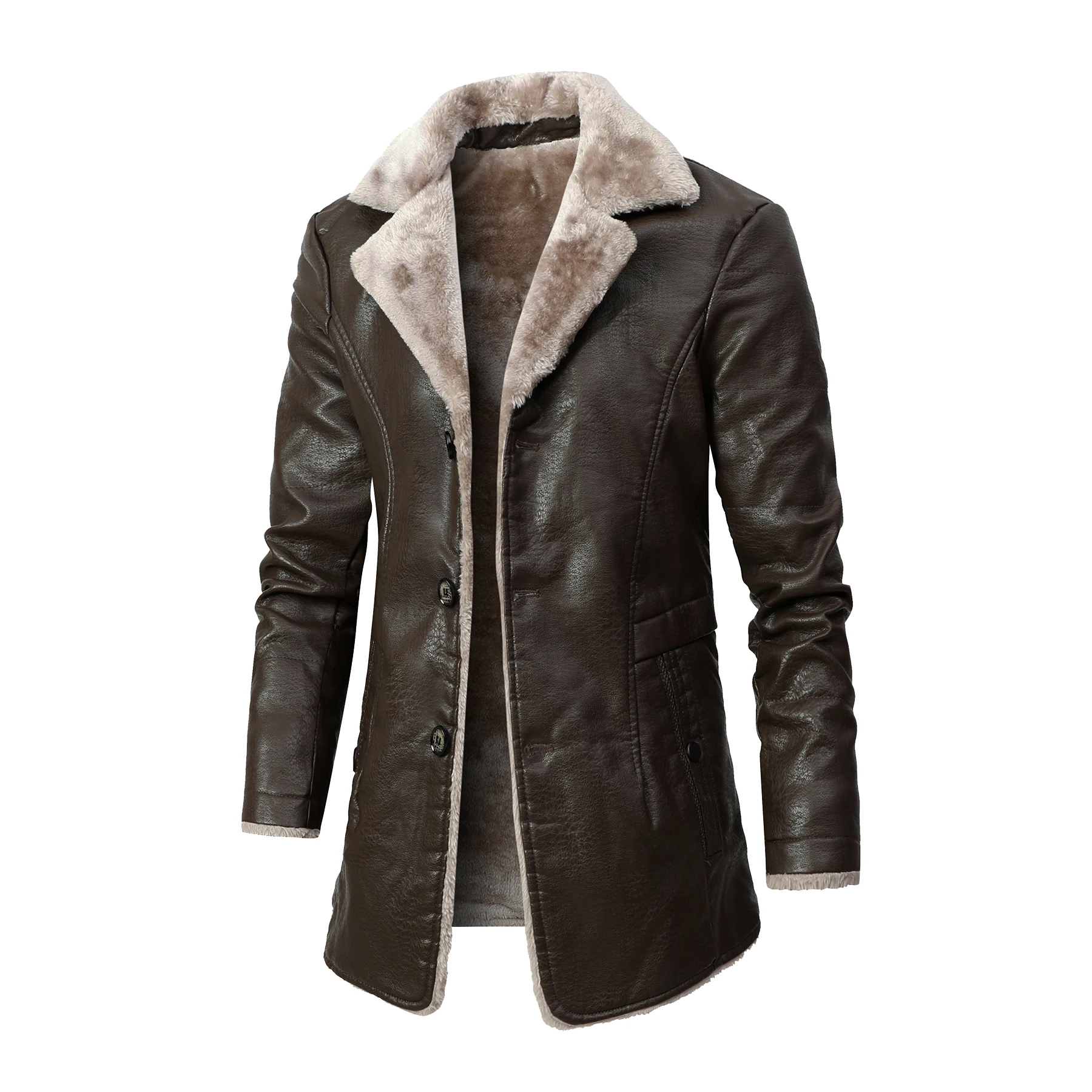 Men's Medium and Long PU Leath - đánh giá và giá Velvet Blazer Vintage