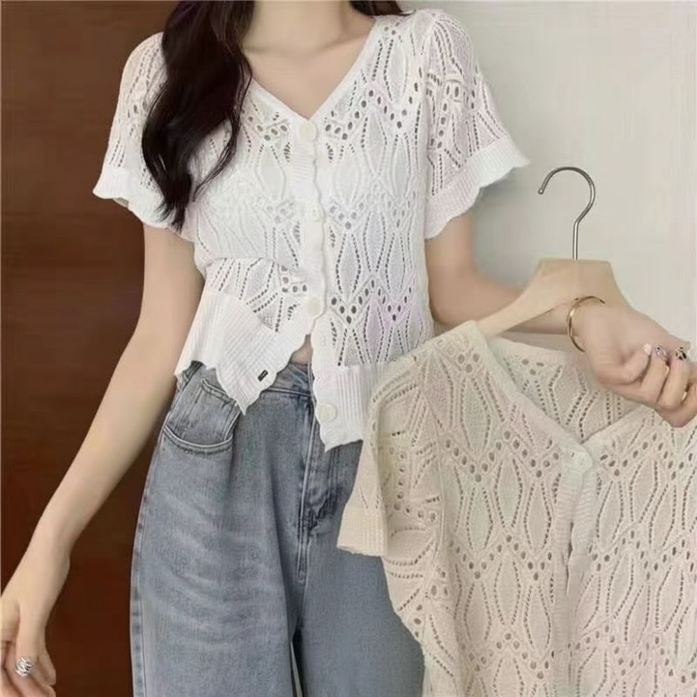 Fashion V-Neck Crochet Top Ope - đánh giá và giá Crochet Top Boho