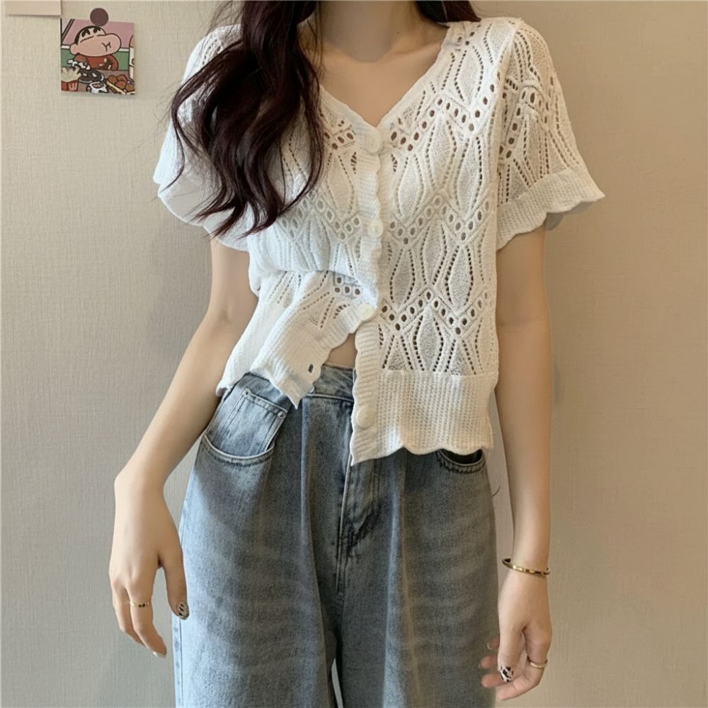 Fashion V-Neck Crochet Top Ope - đánh giá và giá Crochet Top Boho