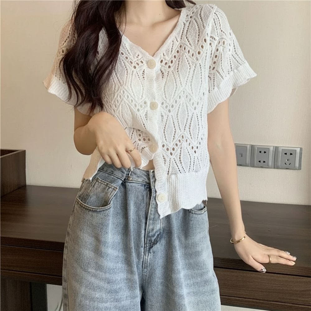 Fashion V-Neck Crochet Top Ope - đánh giá và giá Crochet Top Boho
