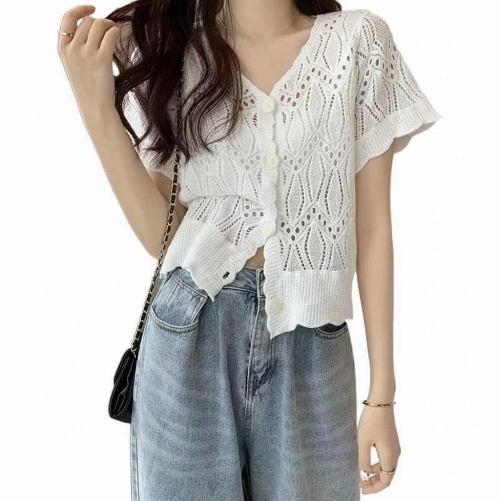 Fashion V-Neck Crochet Top Ope - đánh giá và giá Crochet Top Boho