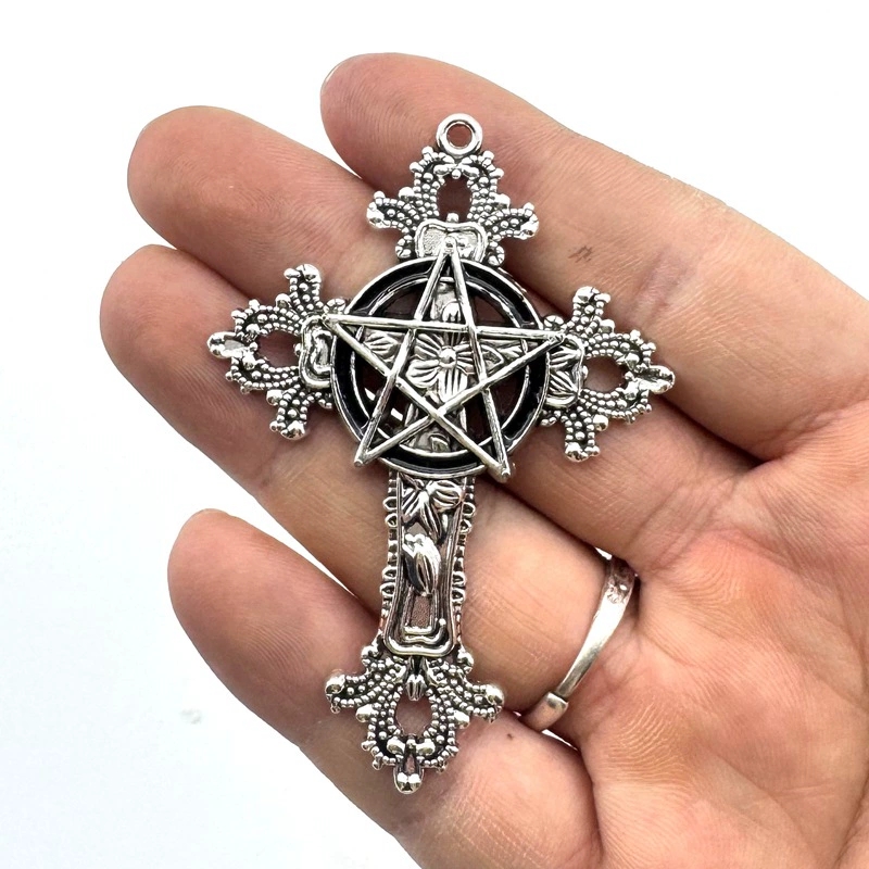 2pcs 30x15mm Gothic Big Cross  - đánh giá và giá Vintage Fashion Tumblr