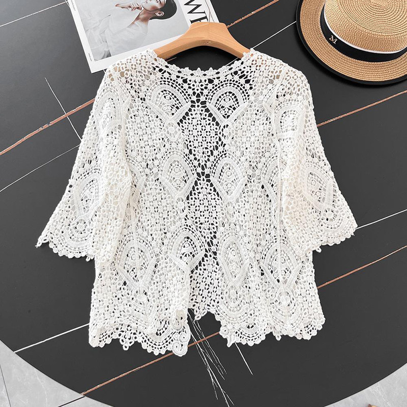 Open Front Crochet Knitted Car - đánh giá và giá Crochet Top Boho