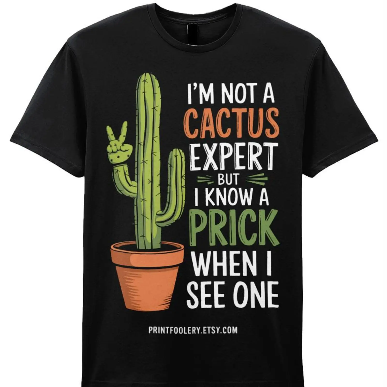 Funny Cactus Quote T shirt I'm - đánh giá và giá Vintage Fashion Expert