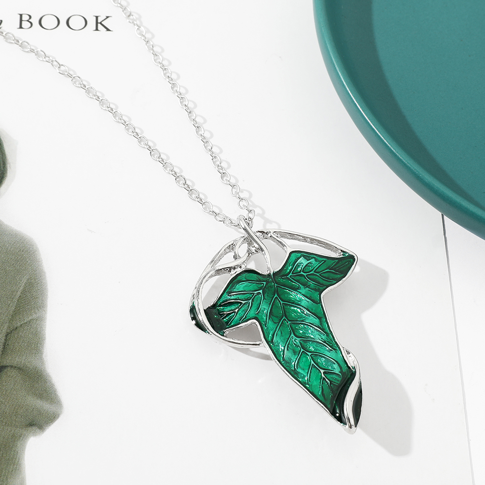 Vintage Green Leaf Pendant Nec - đánh giá và giá Vintage Fashion Jewelry Necklaces