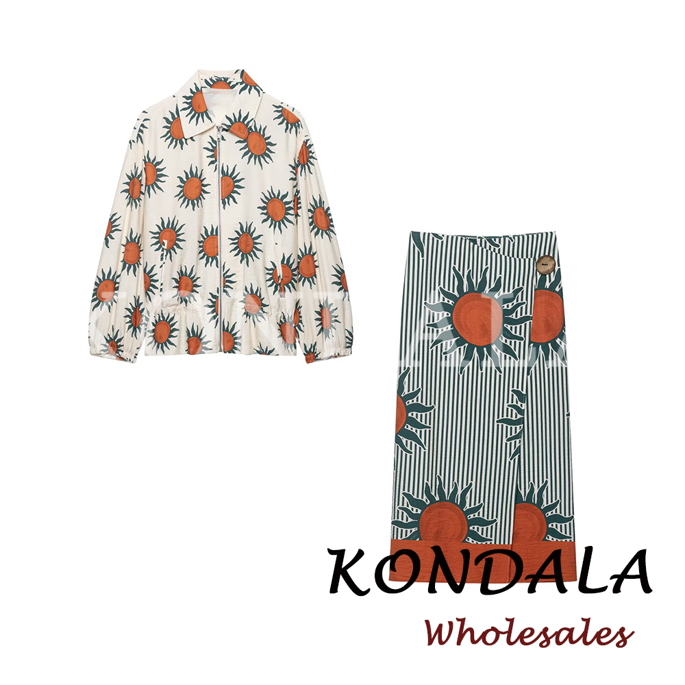 KONDALA Chic Print Autumn Wome - đánh giá và giá Vintage Fashion Jacket