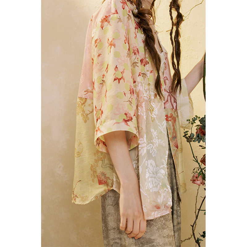 ELFSACK Patchwork Kimono Blous - đánh giá và giá Crochet Top Boho