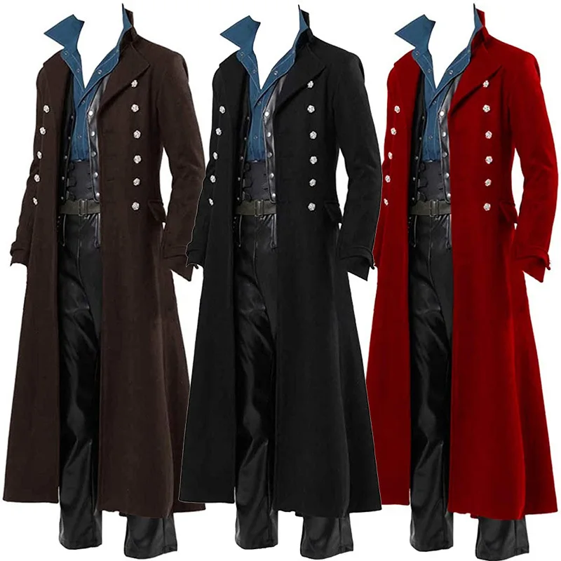 Medieval Men's Pirate Costume  - đánh giá và giá Vintage Fashion Jacket