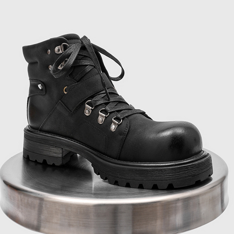 Brand Men Leather Boots Motorc - đánh giá và giá Vintage Fashion Brands