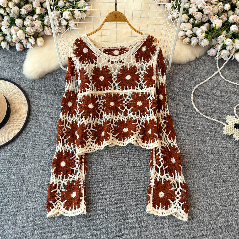 Floral Crochet Top for Women L - đánh giá và giá Crochet Top Boho