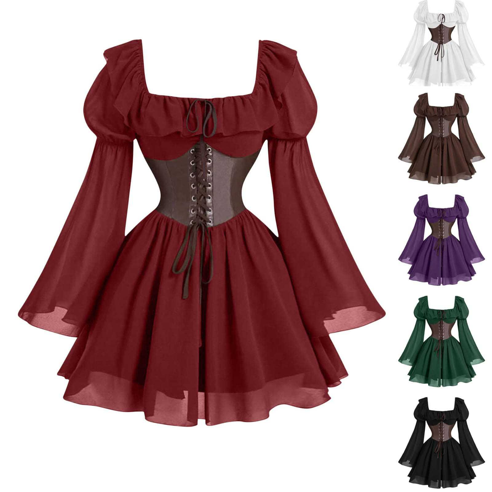 Renaissance Medieval Long Slee - đánh giá và giá Vintage Victorian Fashion