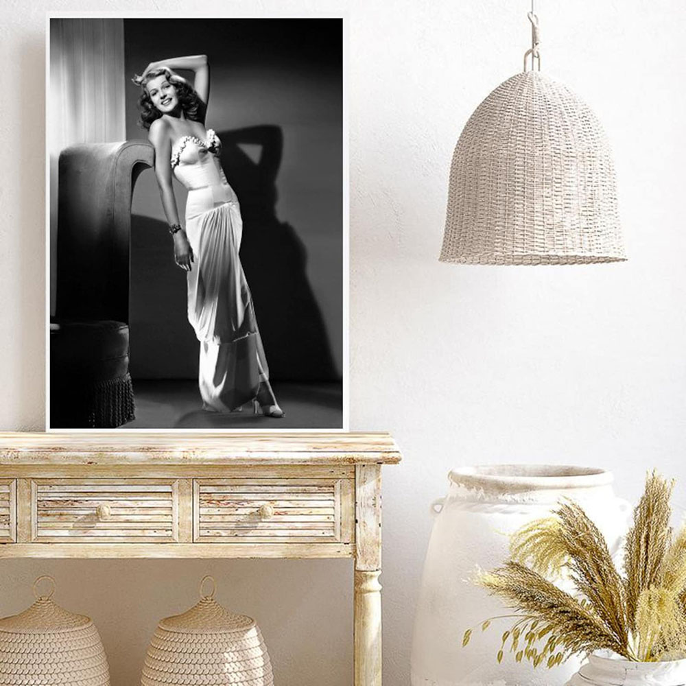 Rita Hayworth Poster,Black and - đánh giá và giá Vintage Fashion Sketches