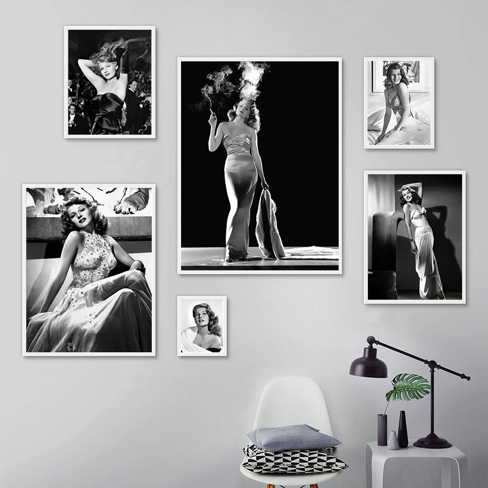 Rita Hayworth Poster,Black and - đánh giá và giá Vintage Fashion Sketches