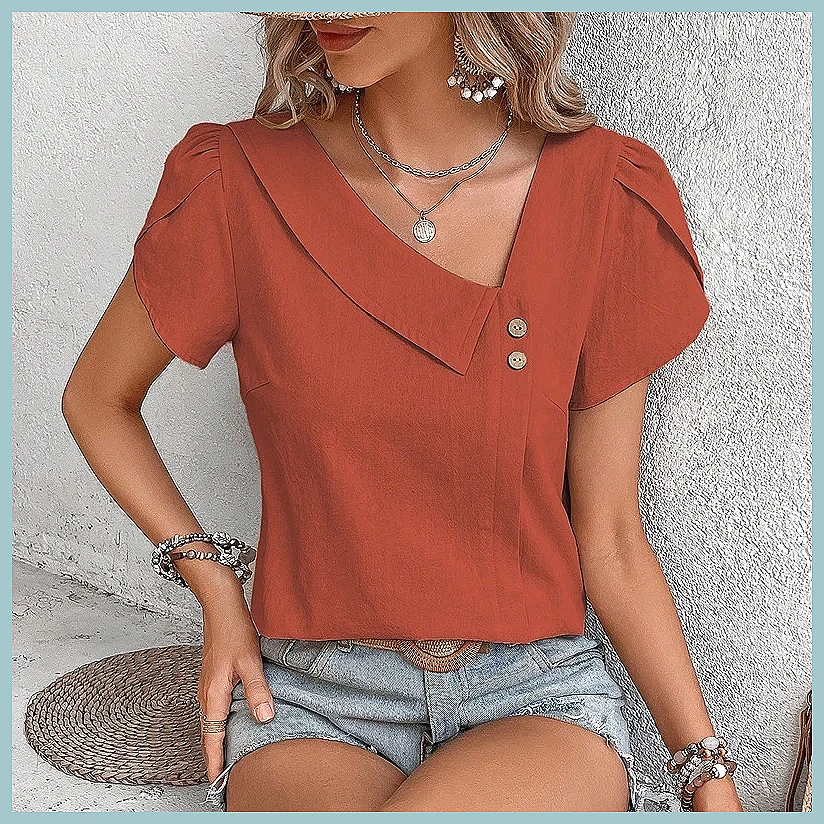 2024 Summer Vintage Solid Colo - đánh giá và giá Usa Vintage Fashion